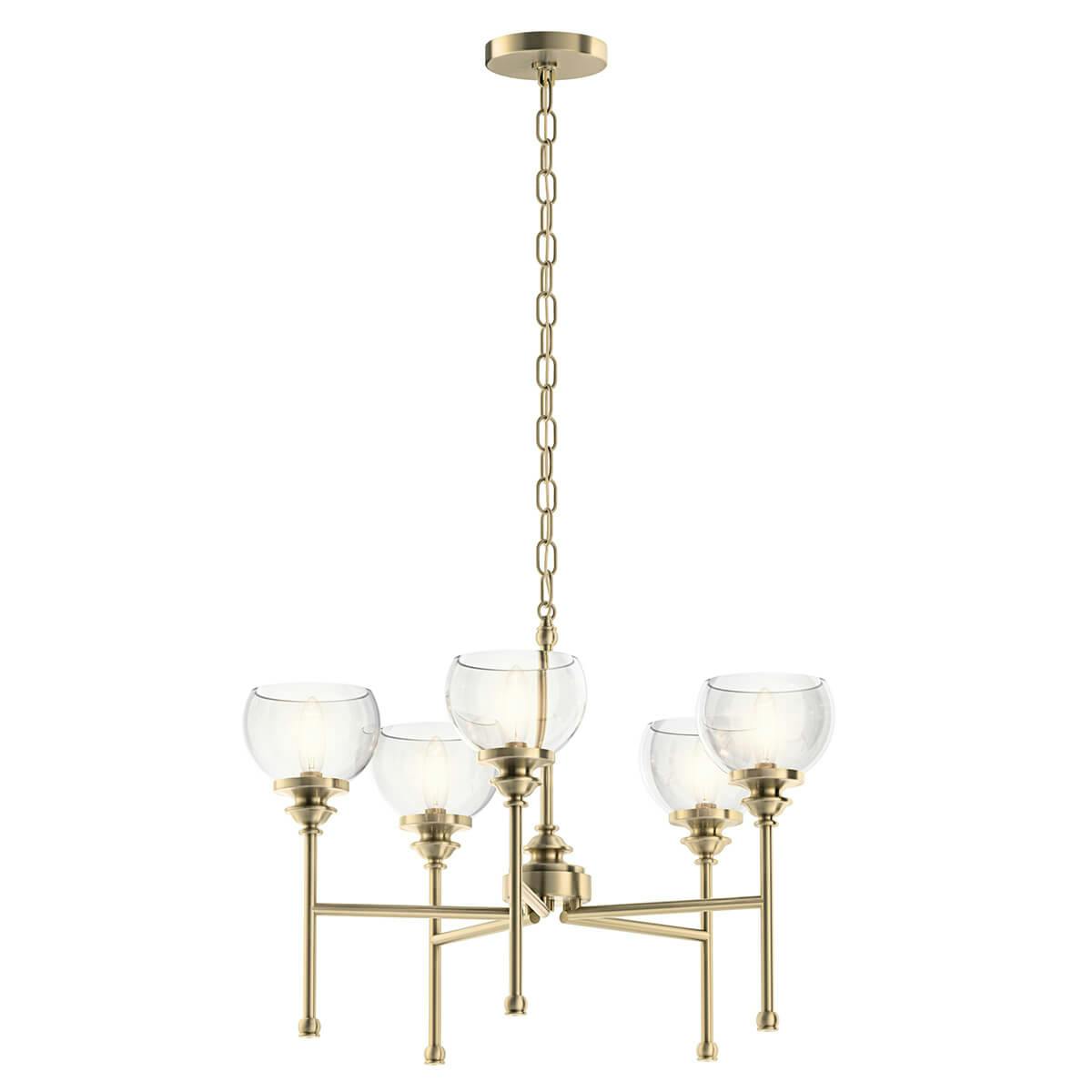 Lecelles 5 Light Chandlier Classic Bronze on a white background