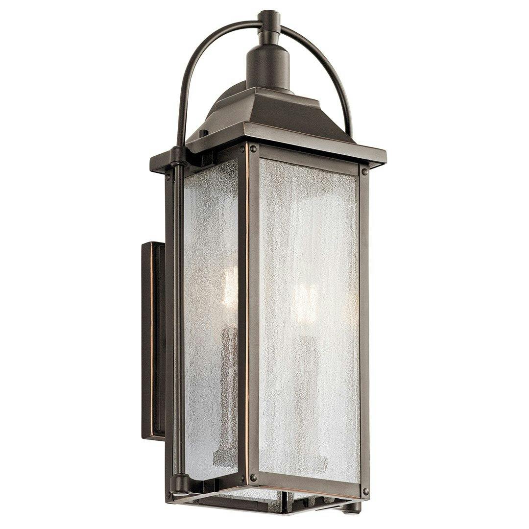 Harbor Row 18.5" Wall Light Olde Bronze on a white background