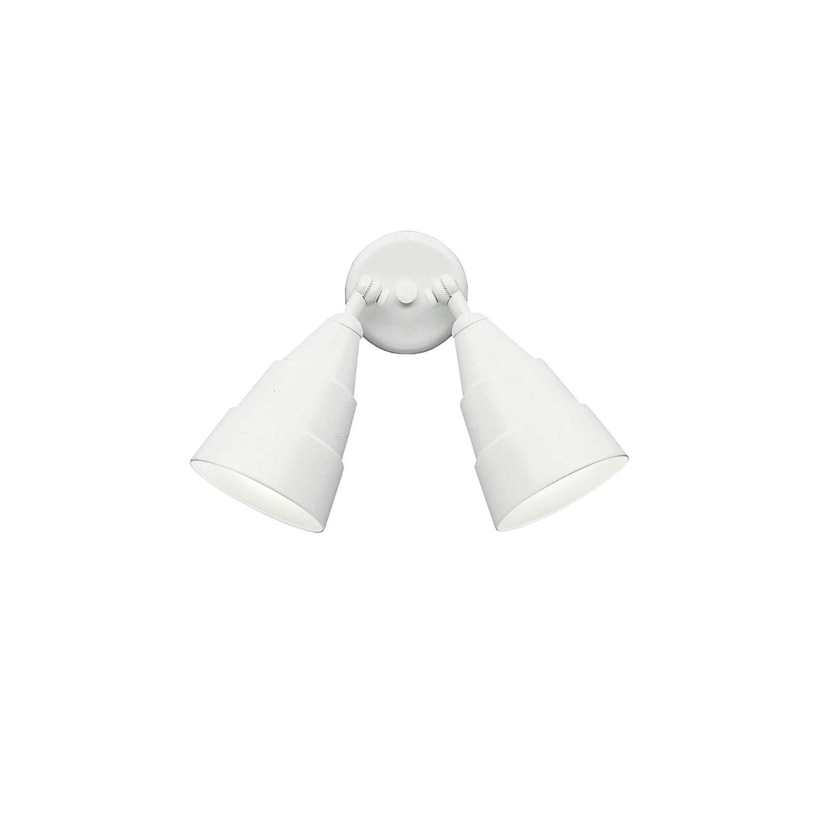 11.25" 2 Light Wall Light Textured White on a white background