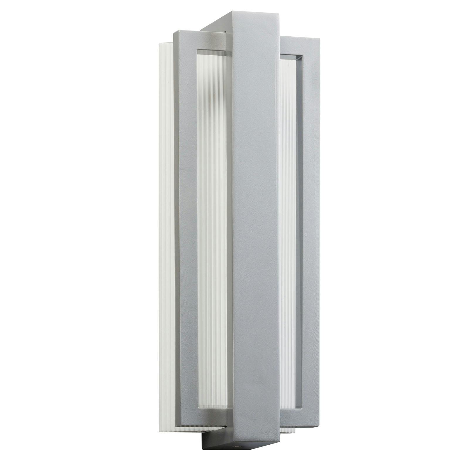 Sedo 18.25" LED Wall Light in Platinum on a white background