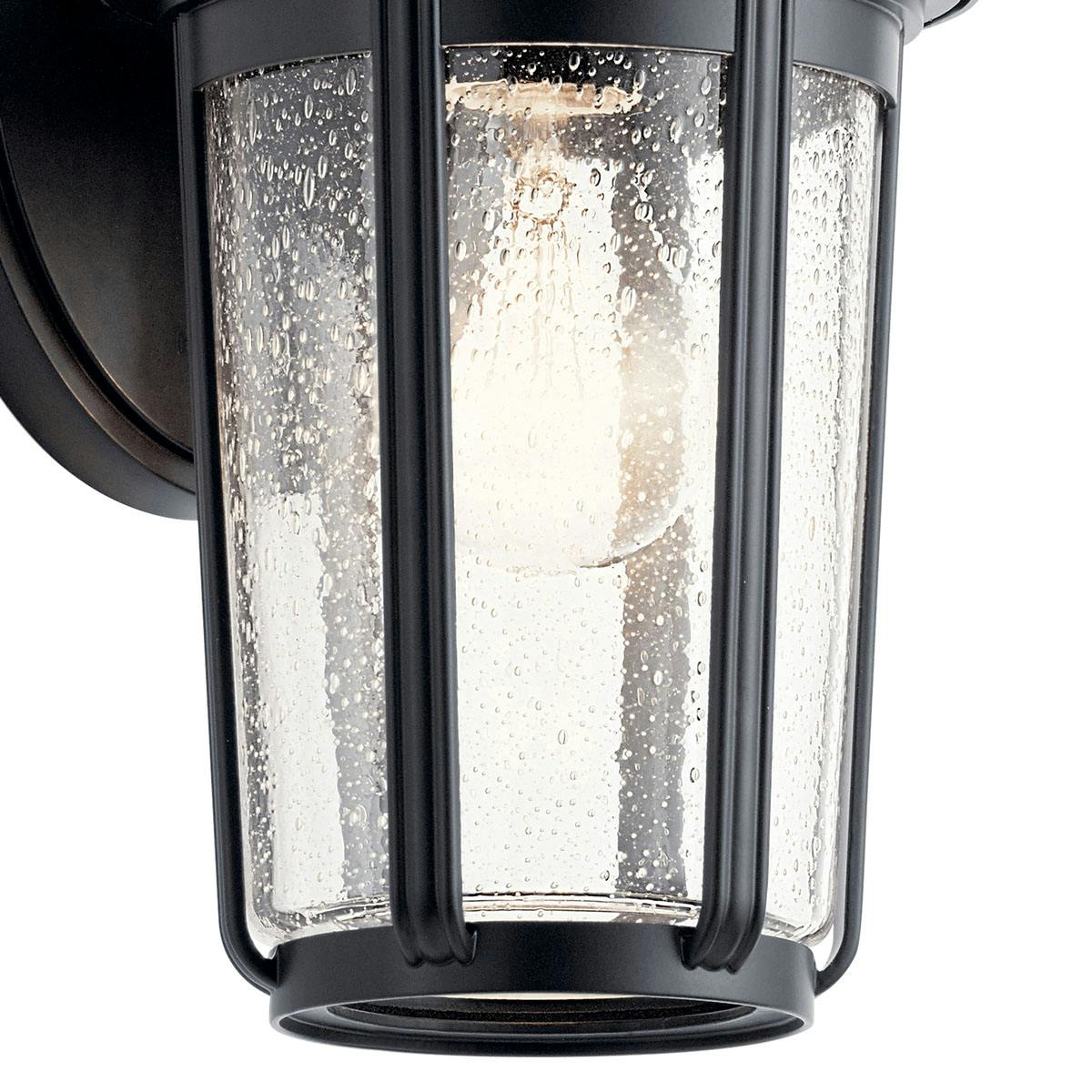 Close up view of the Fairfield 11" 1 Light Wall Light Black on a white background