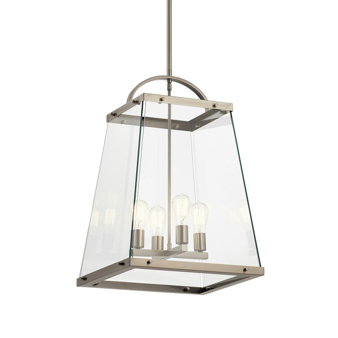 Darton 25.75" 4 Light Pendant Pewter without the canopy on a white background