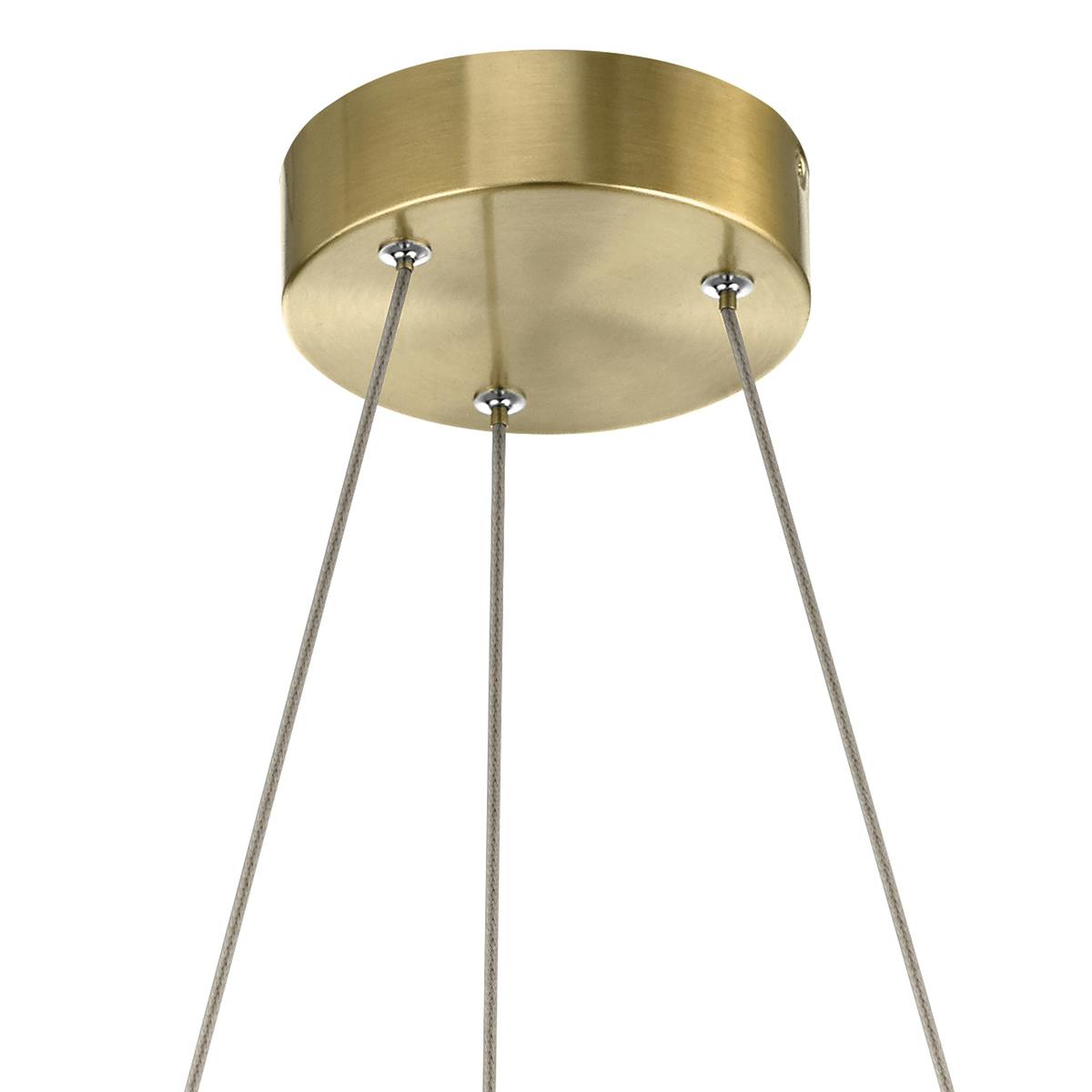Canopy for the Arabella 3000K LED Chandelier Gold on a white background