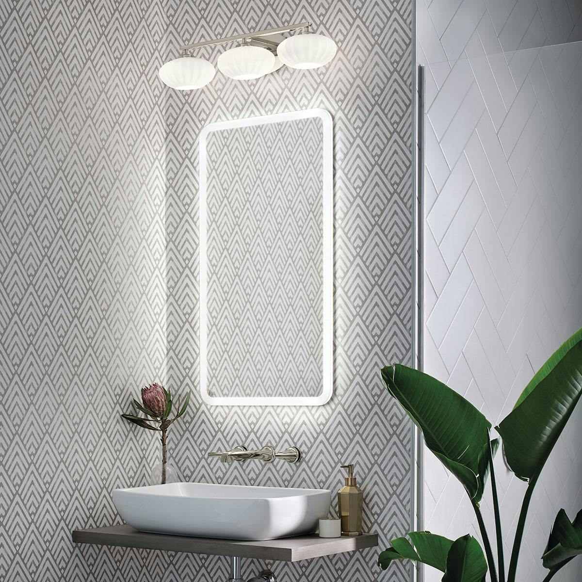Day time Bathroom featuring Pim vanity light 55025PN