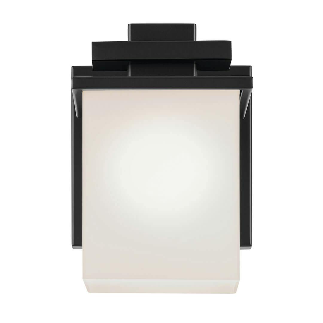 The Tully 6.5" 1-Light Wall Sconce in Black mounted down on a white background