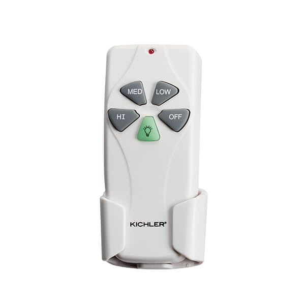 Front view of the Universal Fan Remote Control White on a white background