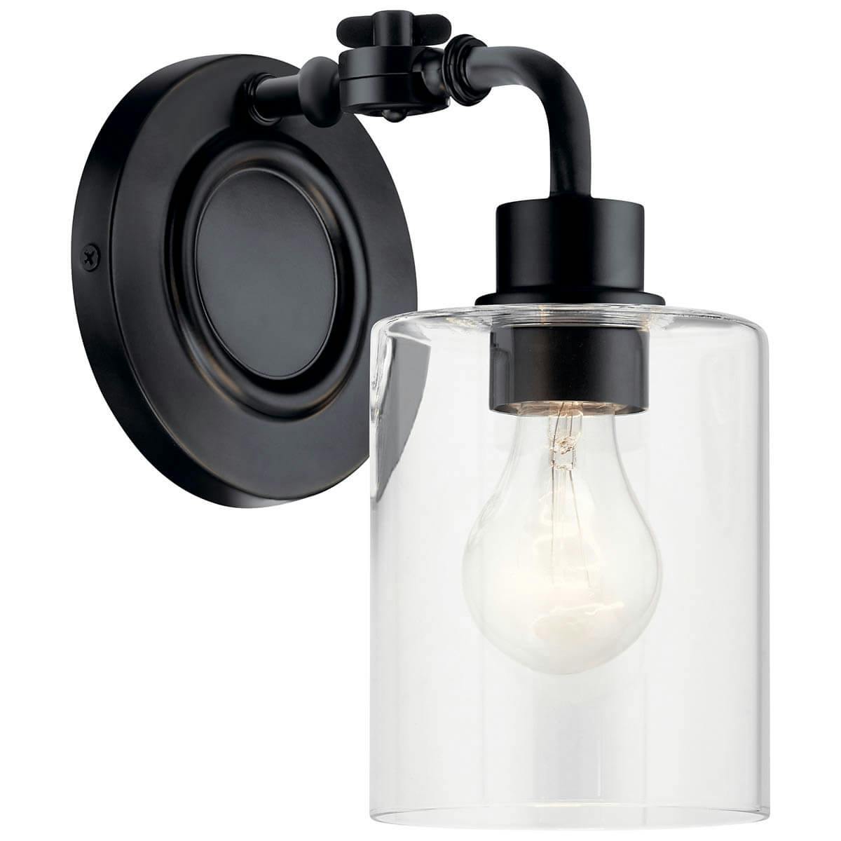 Gunnison™ 5.5" 1 Light Vanity Light Black on a white background