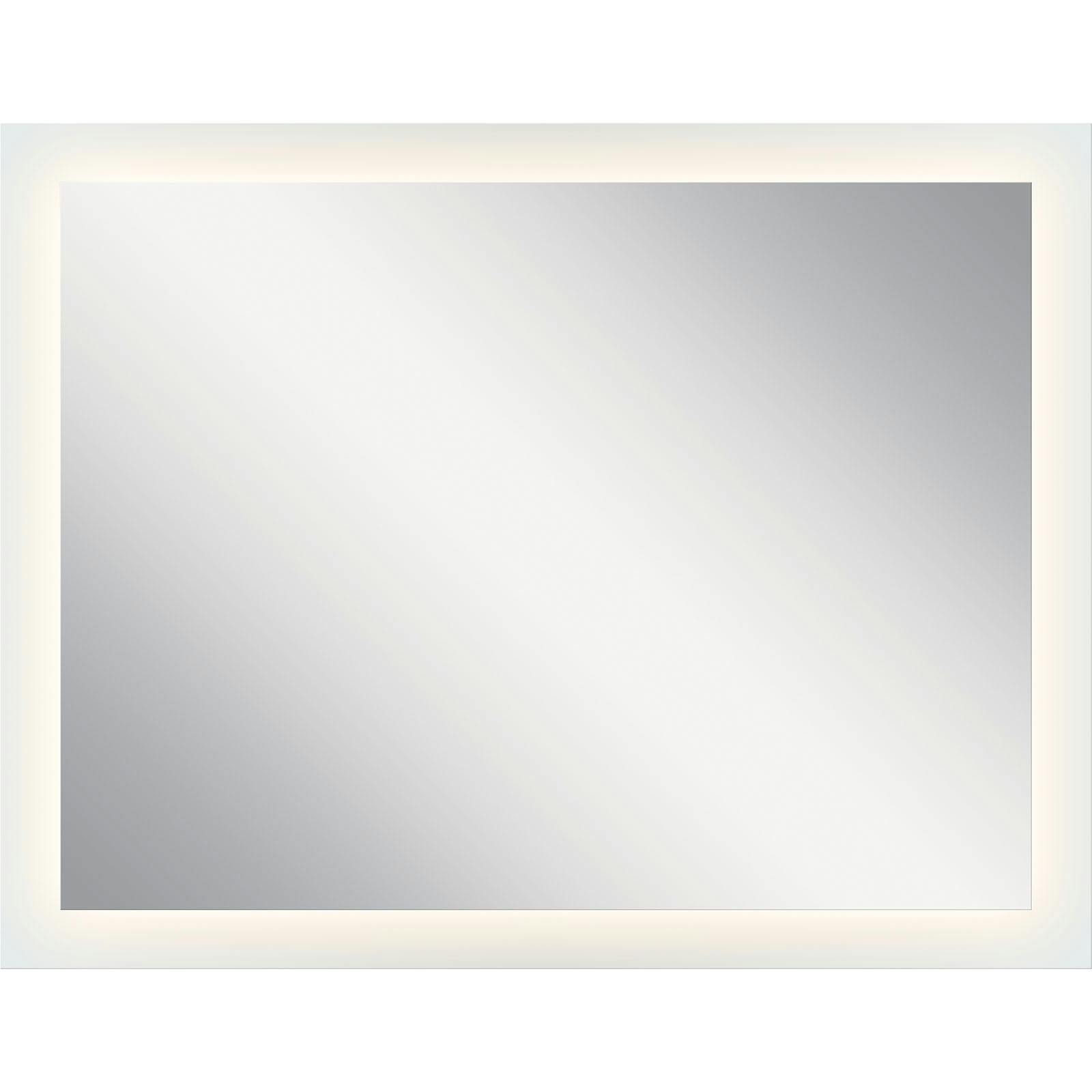 54" x 42" Rectangular LED Backlit Mirror on a white background
