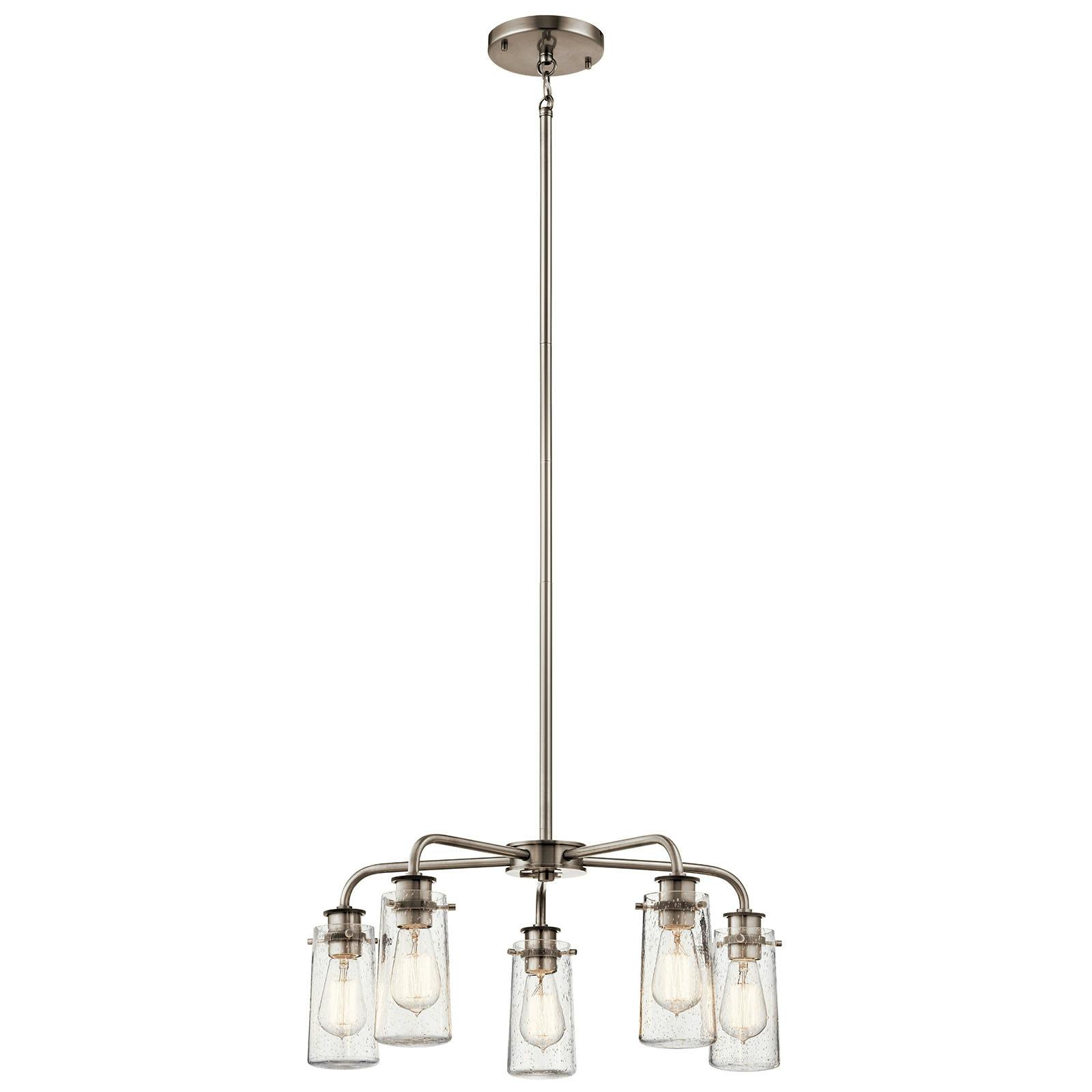 Braelyn Chandelier Classic Pewter on a white background