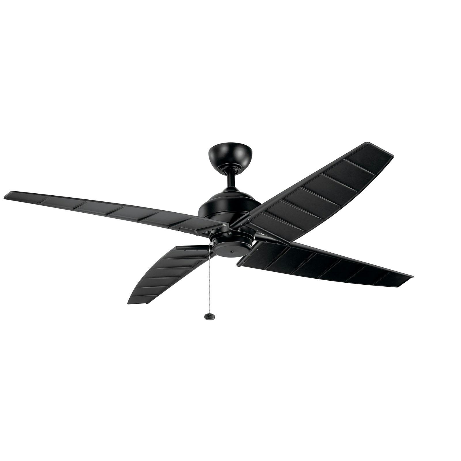 Surrey 60" Ceiling Fan Satin Black on a white background