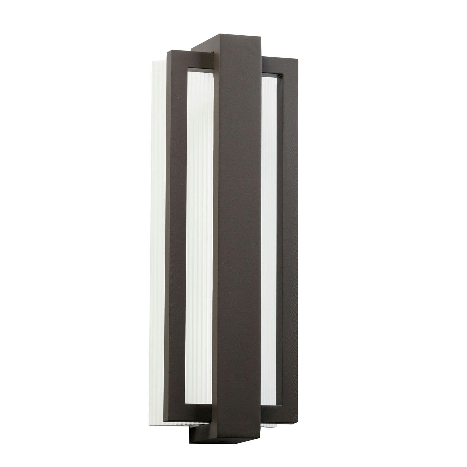 Sedo 18.25" LED Wall Light in Bronze on a white background