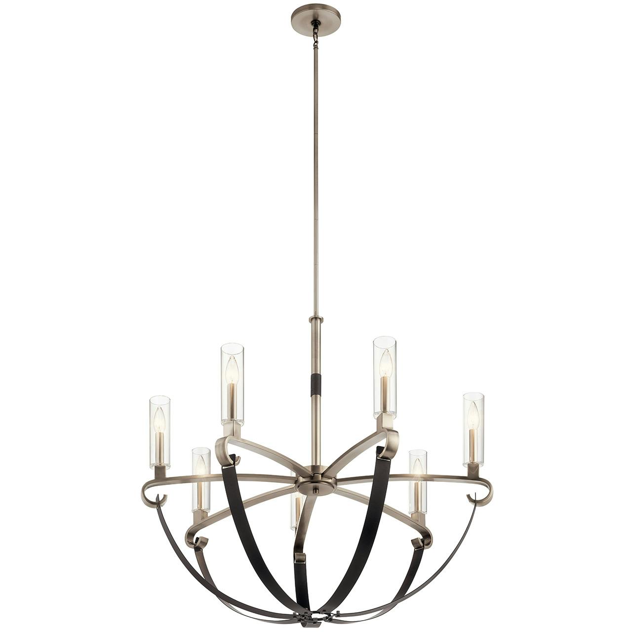 Artem 34"  Chandelier Classic Pewter on a white background