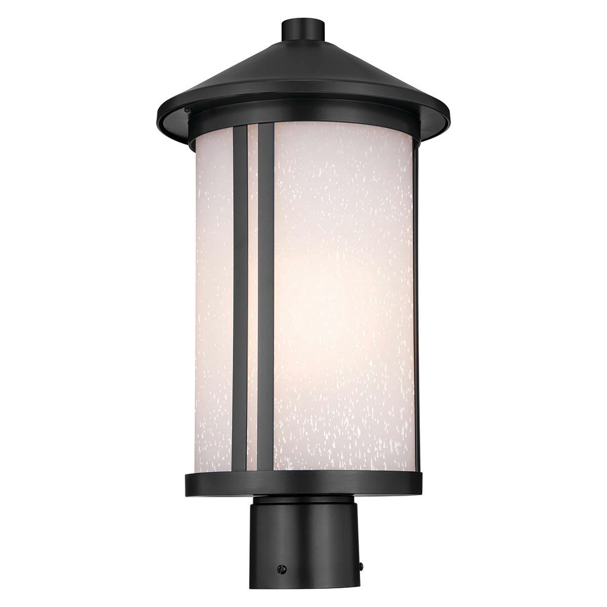 Lombard 17.25" 1 Light Post Lantern Black on a white background
