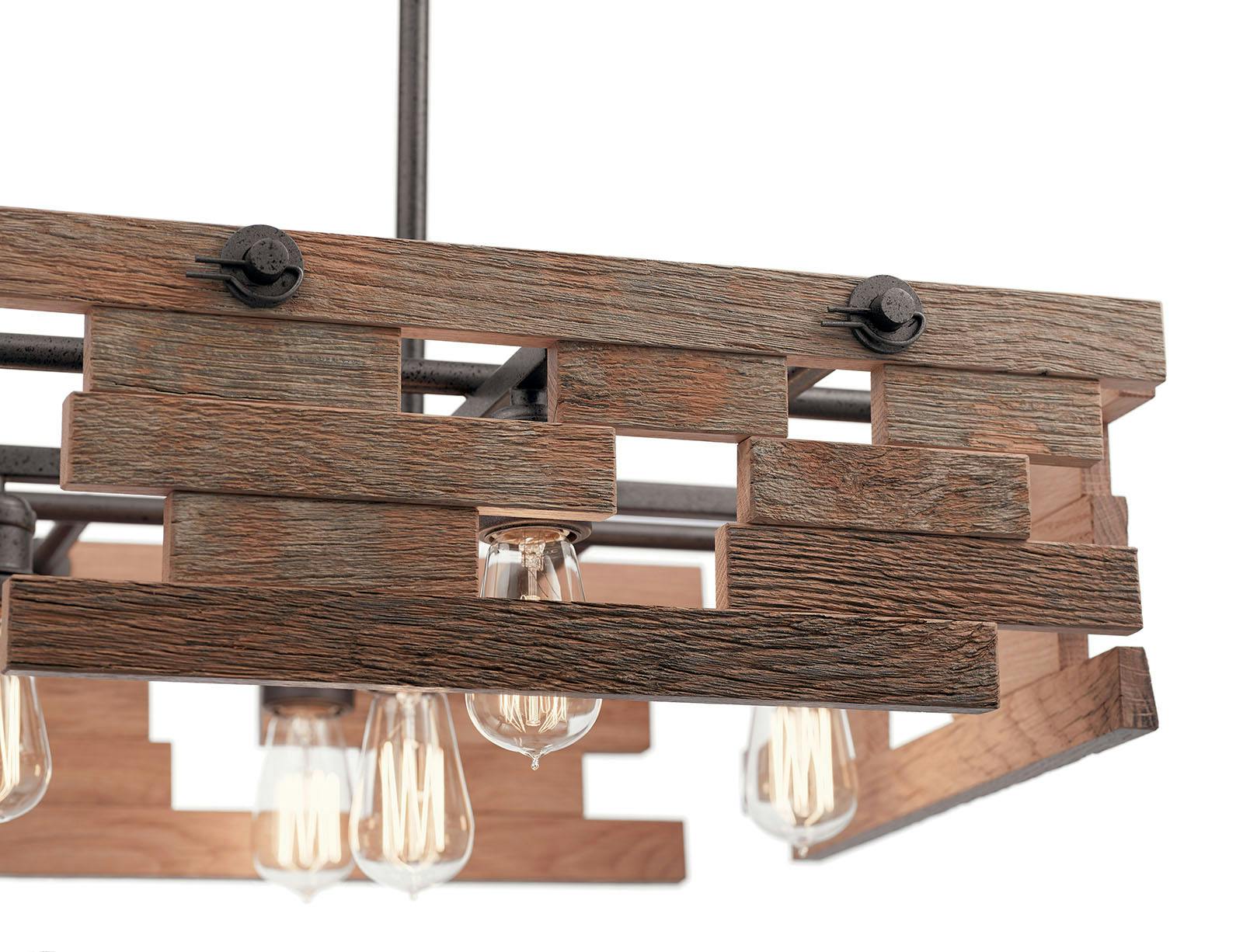 Close up view of the Cuyahoga Mill™ Chandelier Anvil Iron on a white background