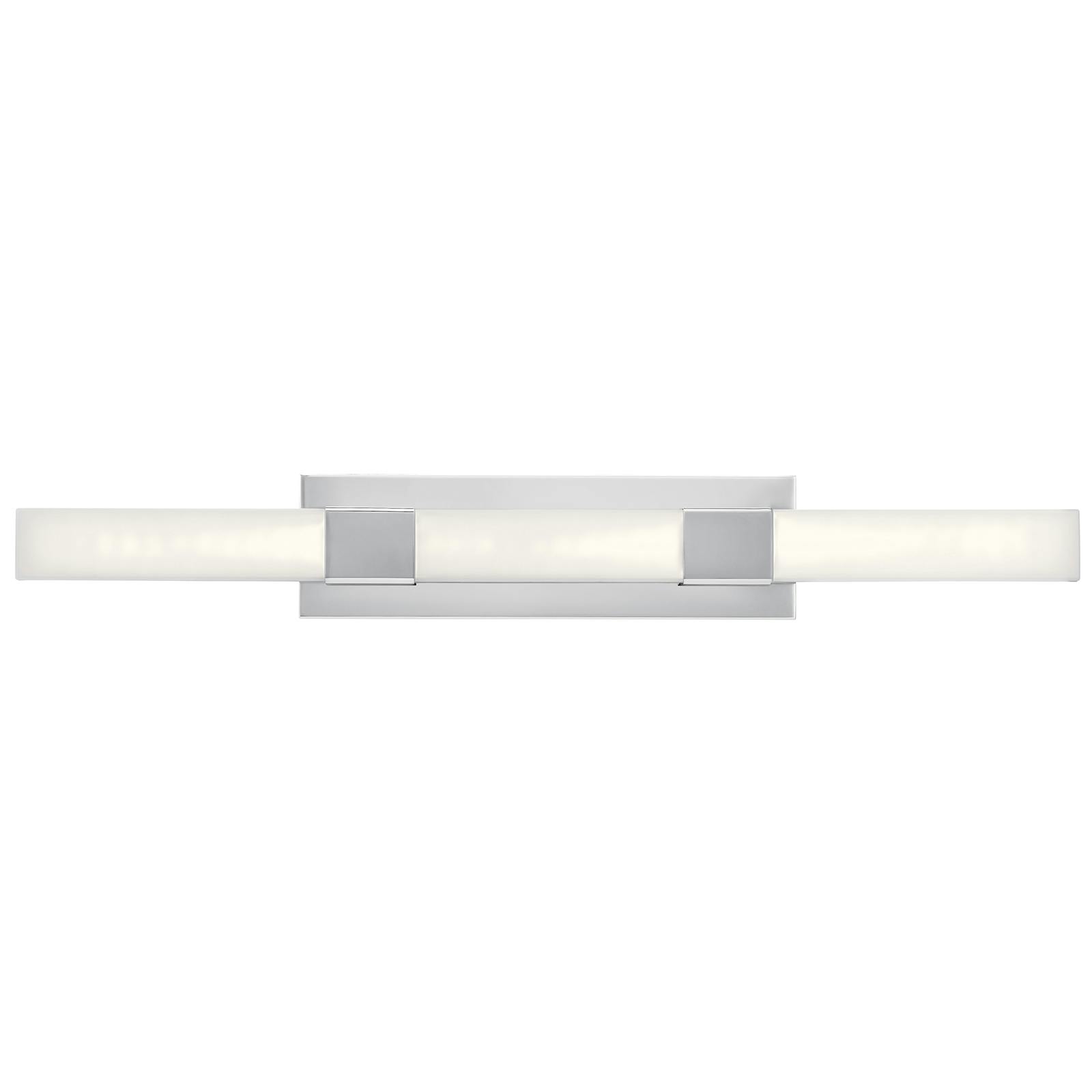 Front view of the Neltev™ 36.25" LED Vanity Light Chrome on a white background