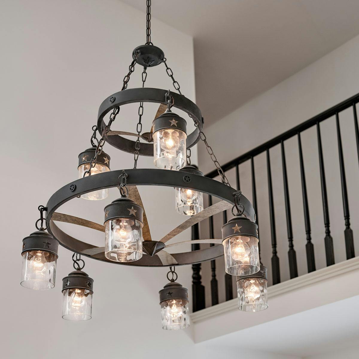 Day time Foyer image featuring Grainger chandelier 82337