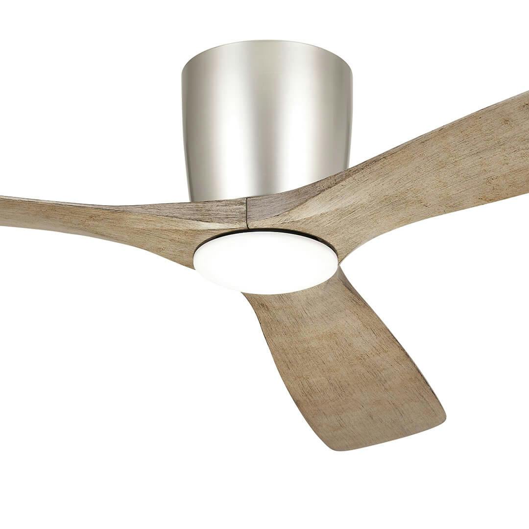 54" Volos Ceiling Fan Brushed Nickel on a white background