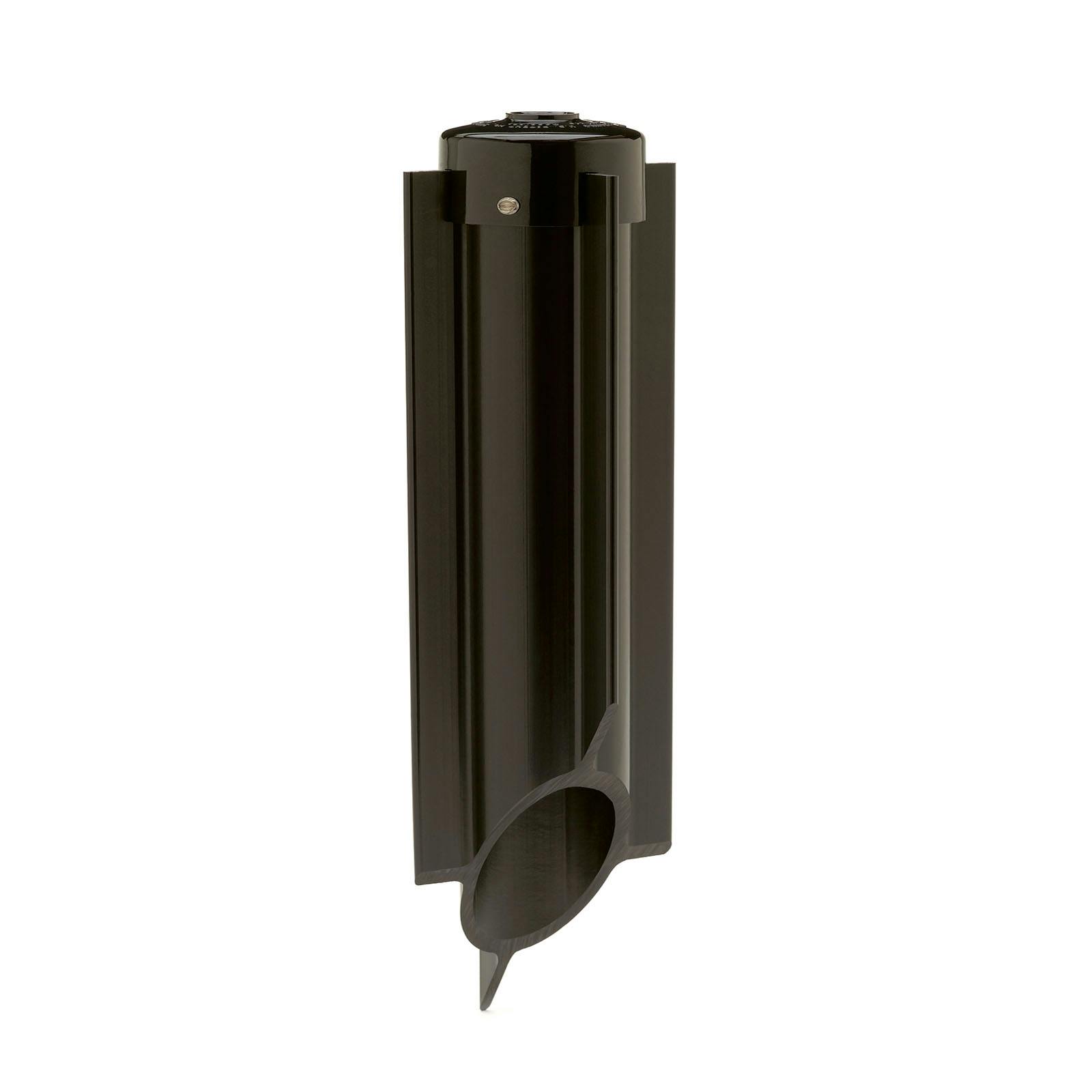 Landscape Power Post Stake Black material on a white background