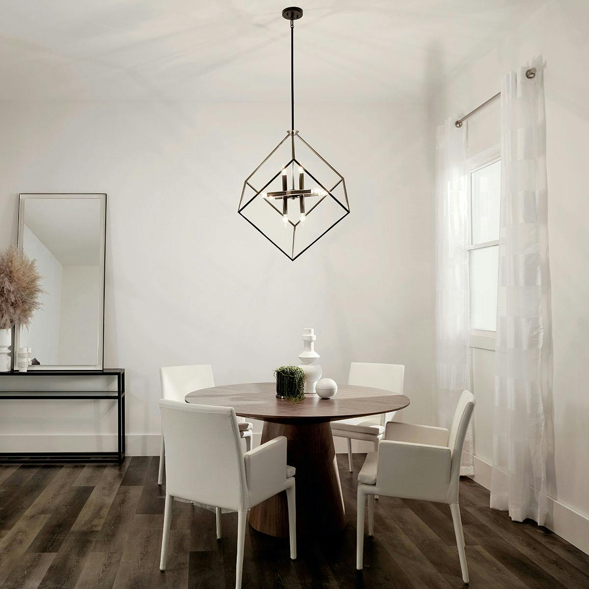 Day time dining room image featuring Cartone pendant 42526OZ