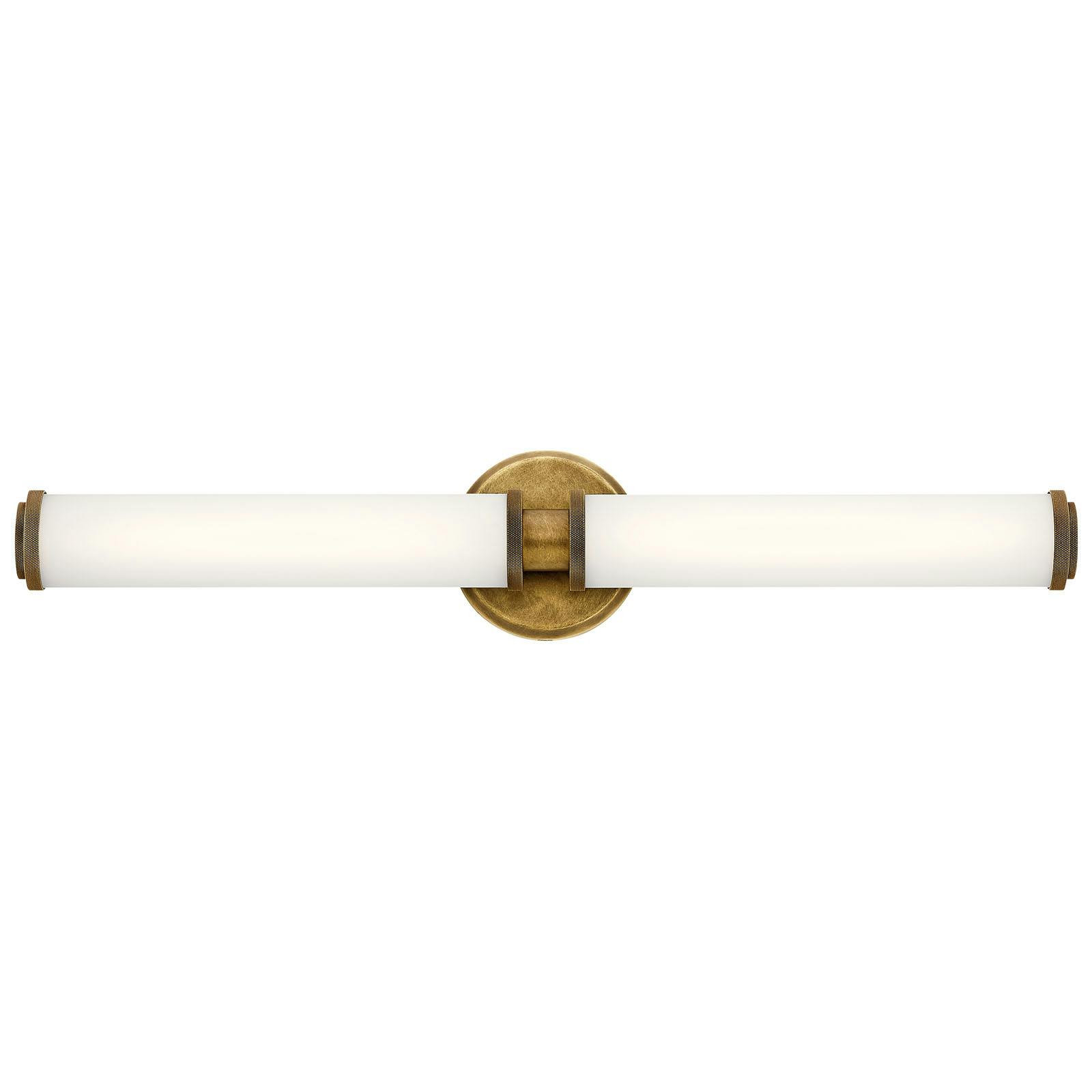 Indeco 27" LED Linear Vanity Light Brass on a white background