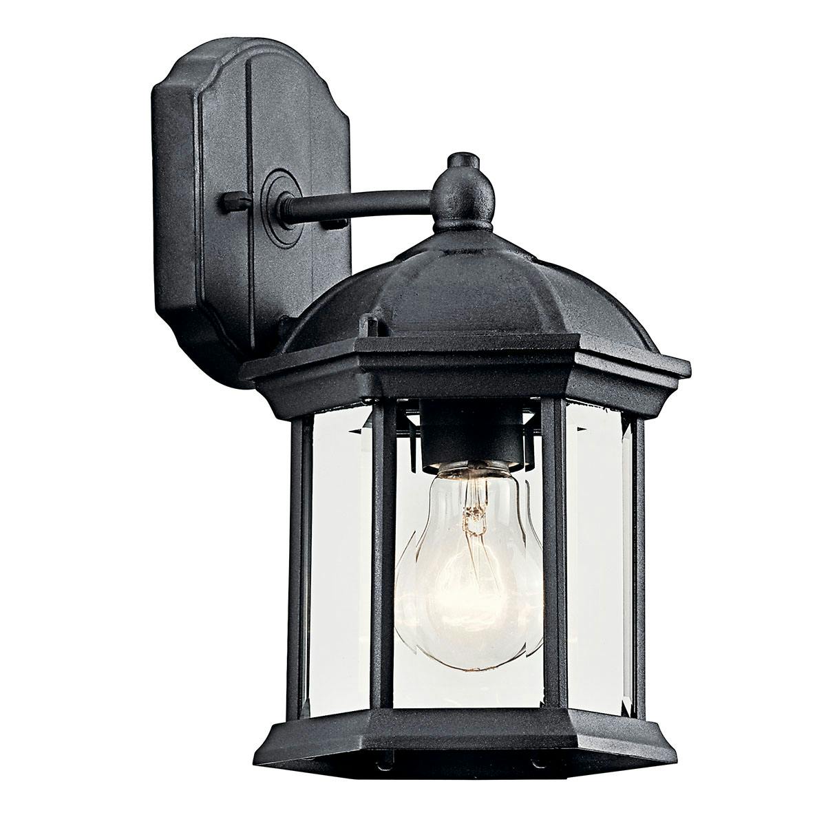 Barrie 10.25" Wall Light in Black on a white background