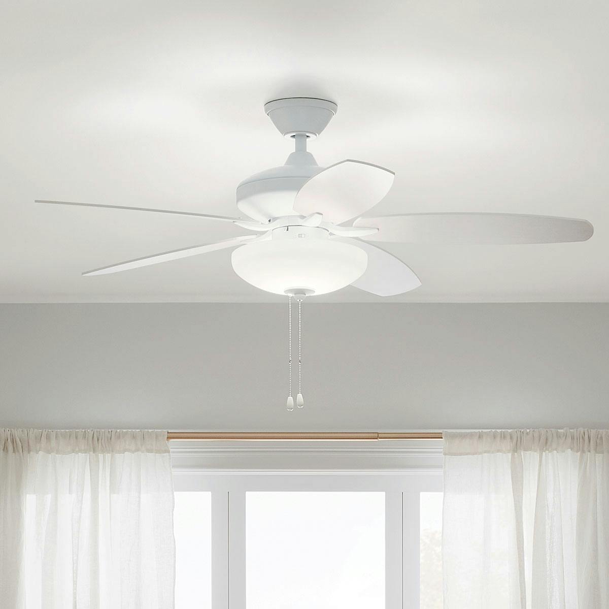Day time living room featuring Renew ceiling fan 330161MWH