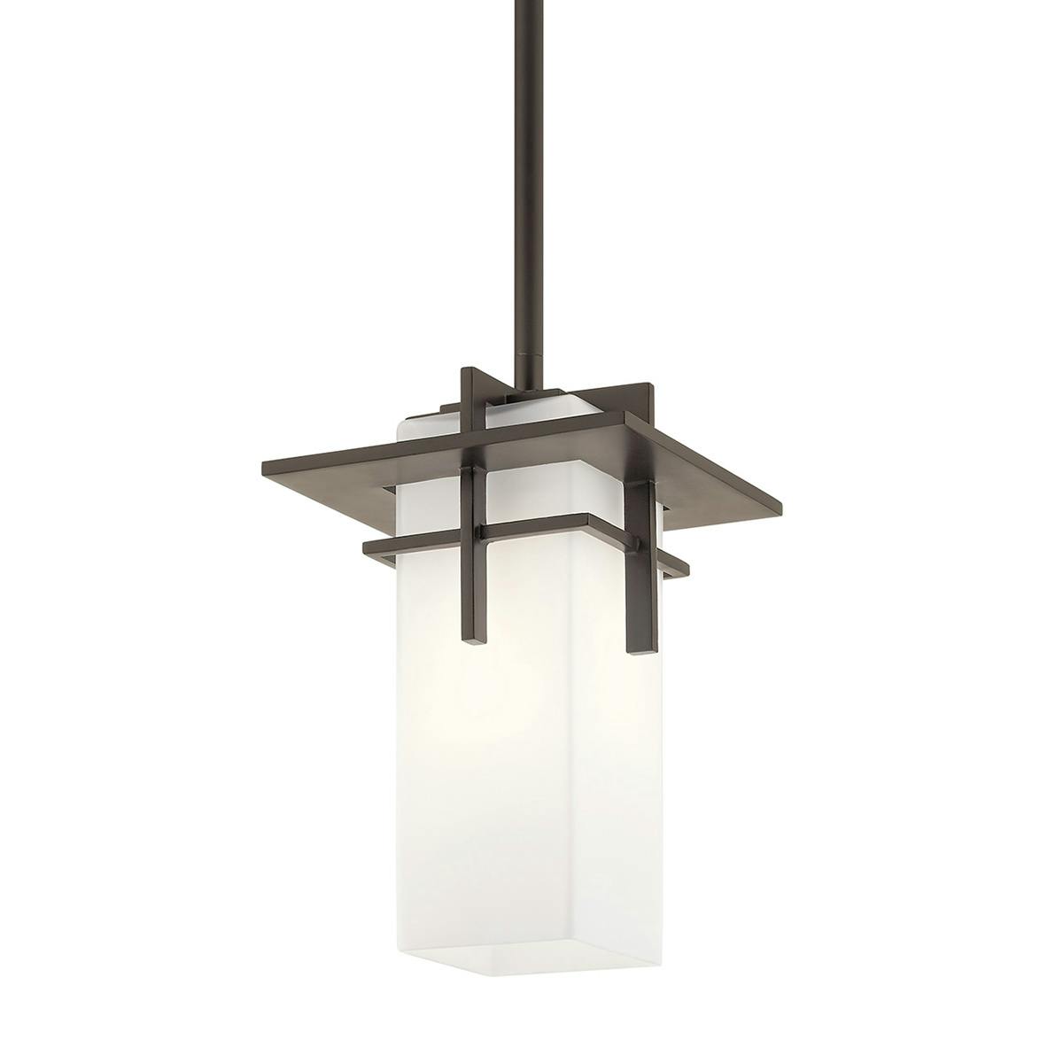 Caterham 1 Light Pendant Olde Bronze® without the canopy on a white background