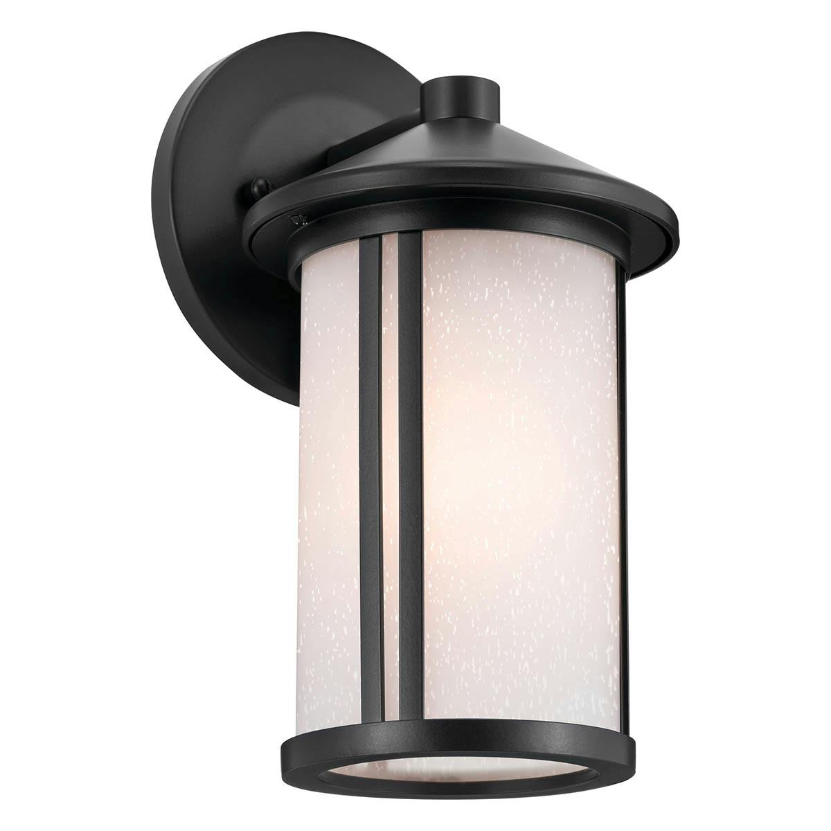Lombard 10.5" 1 Light Wall Light Black on a white background