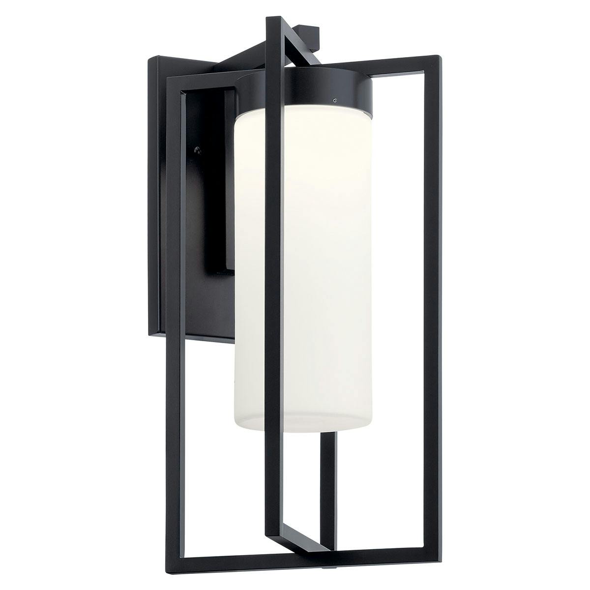 Drega 22.5" 1 LED Wall Light Black on a white background