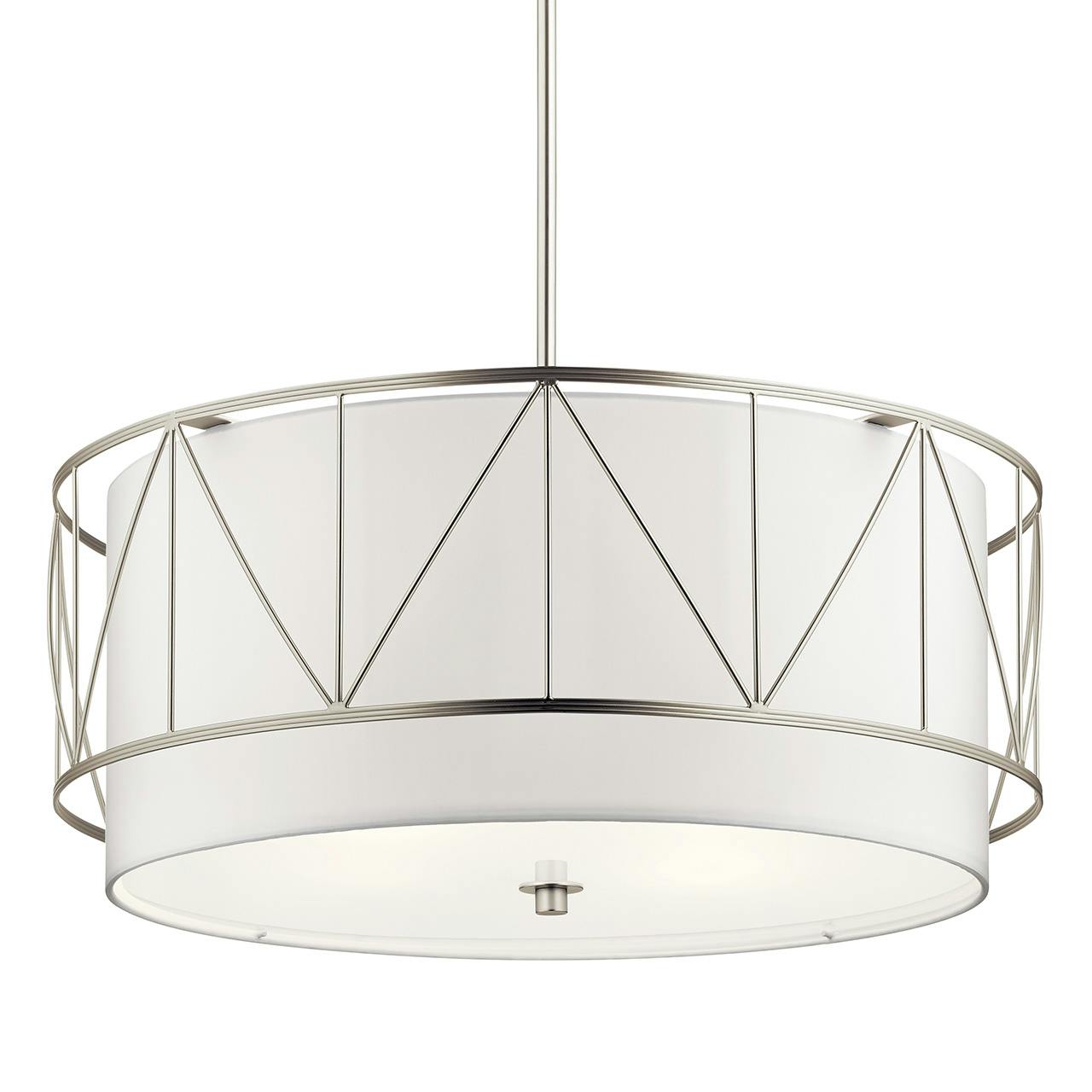 Birkleigh™ 11.5"  Pendant Satin Nickel without the canopy on a white background