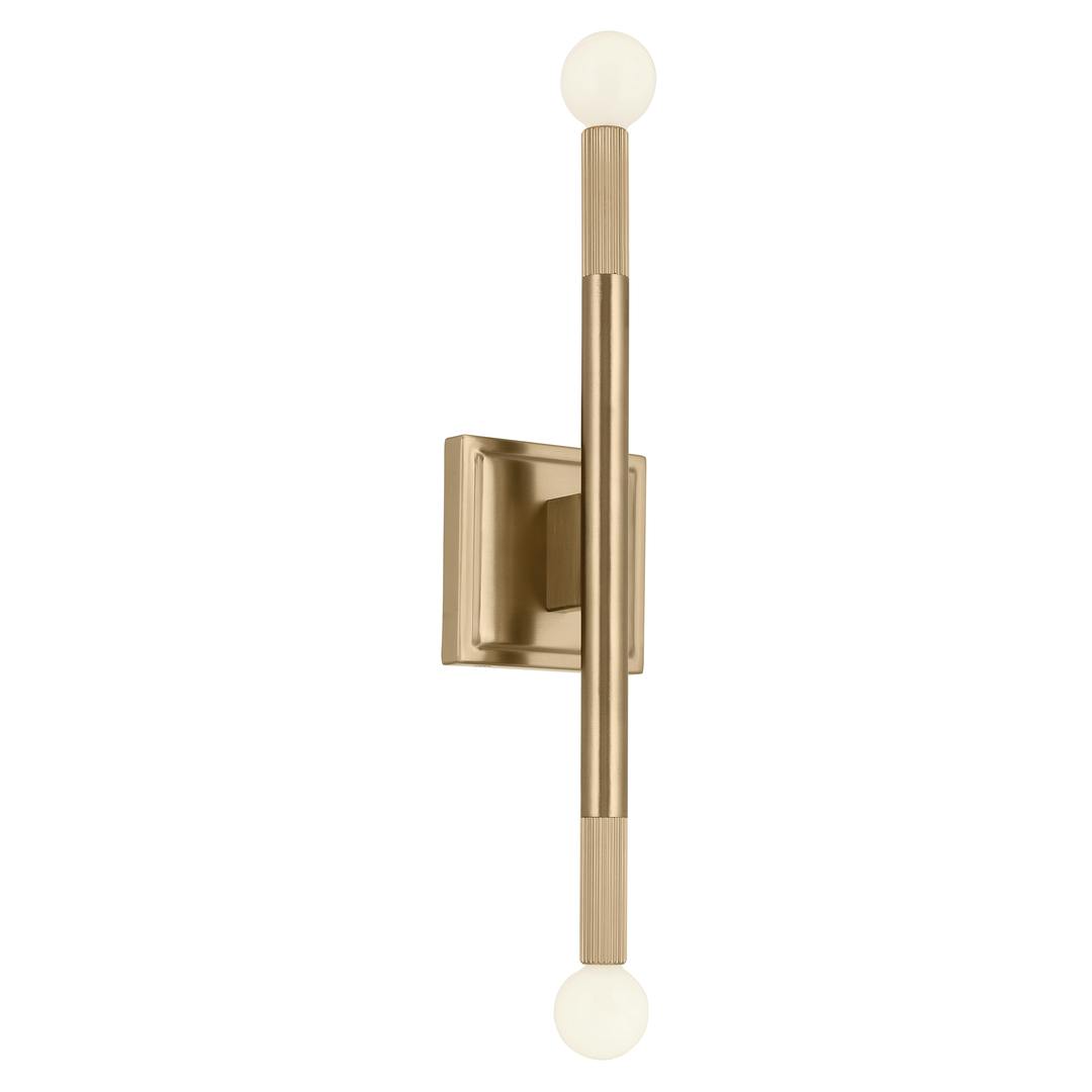 Odensa 17 Inch 2 Light Wall Sconce in Champagne Bronze on a white background