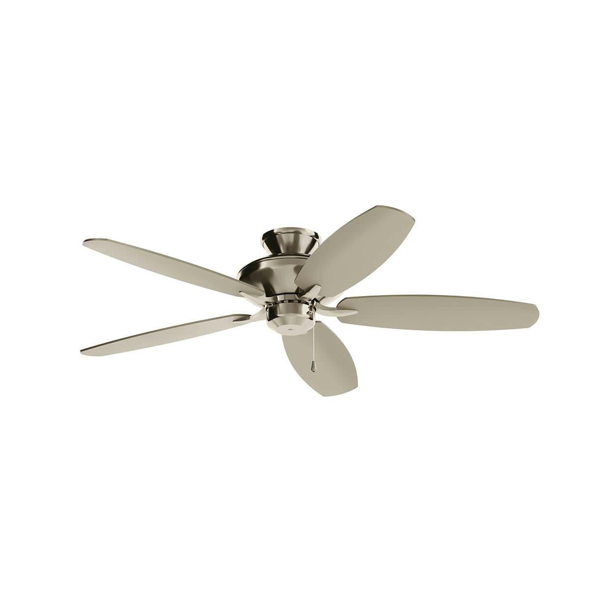 52" Renew Ceiling Fan Stainless Steel on a white background