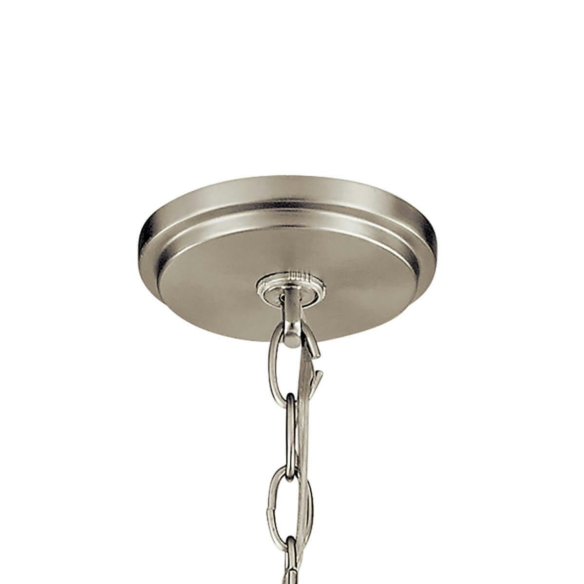 Canopy for the Daimlen™ 9 Light Chandelier Brushed Nickel on a white background