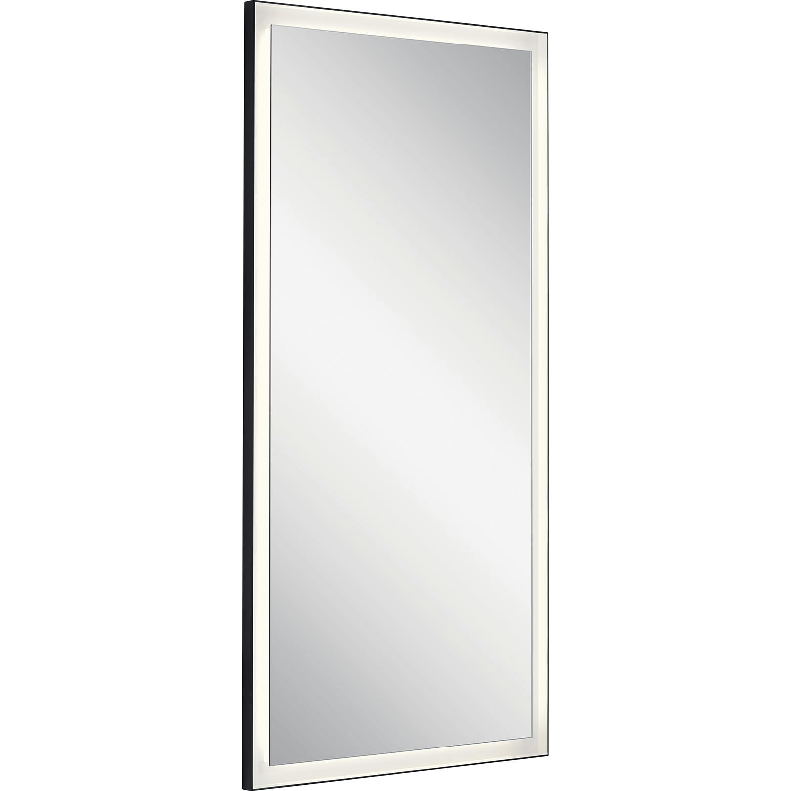 Ryame™ 30" Lighted Mirror Black on a white background