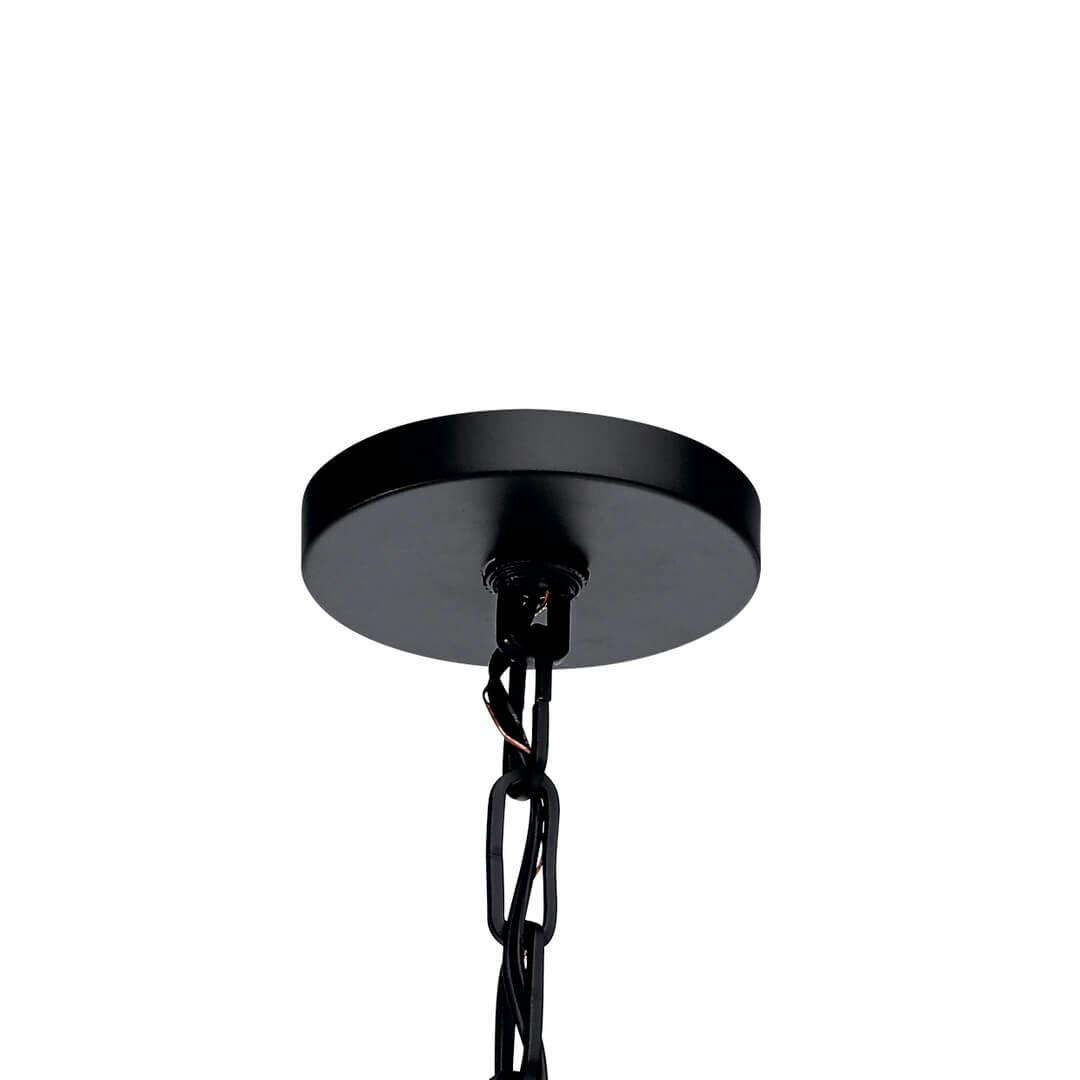 Canopy for the  Abbotswell 23.5" Mini Pendant Black on a white background