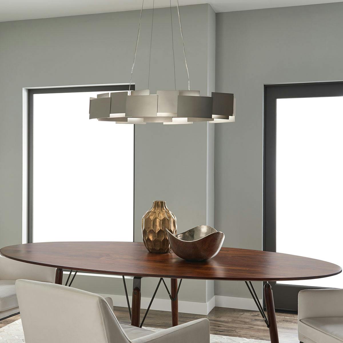 Day time dining room image featuring Moderne pendant 42993SNLED