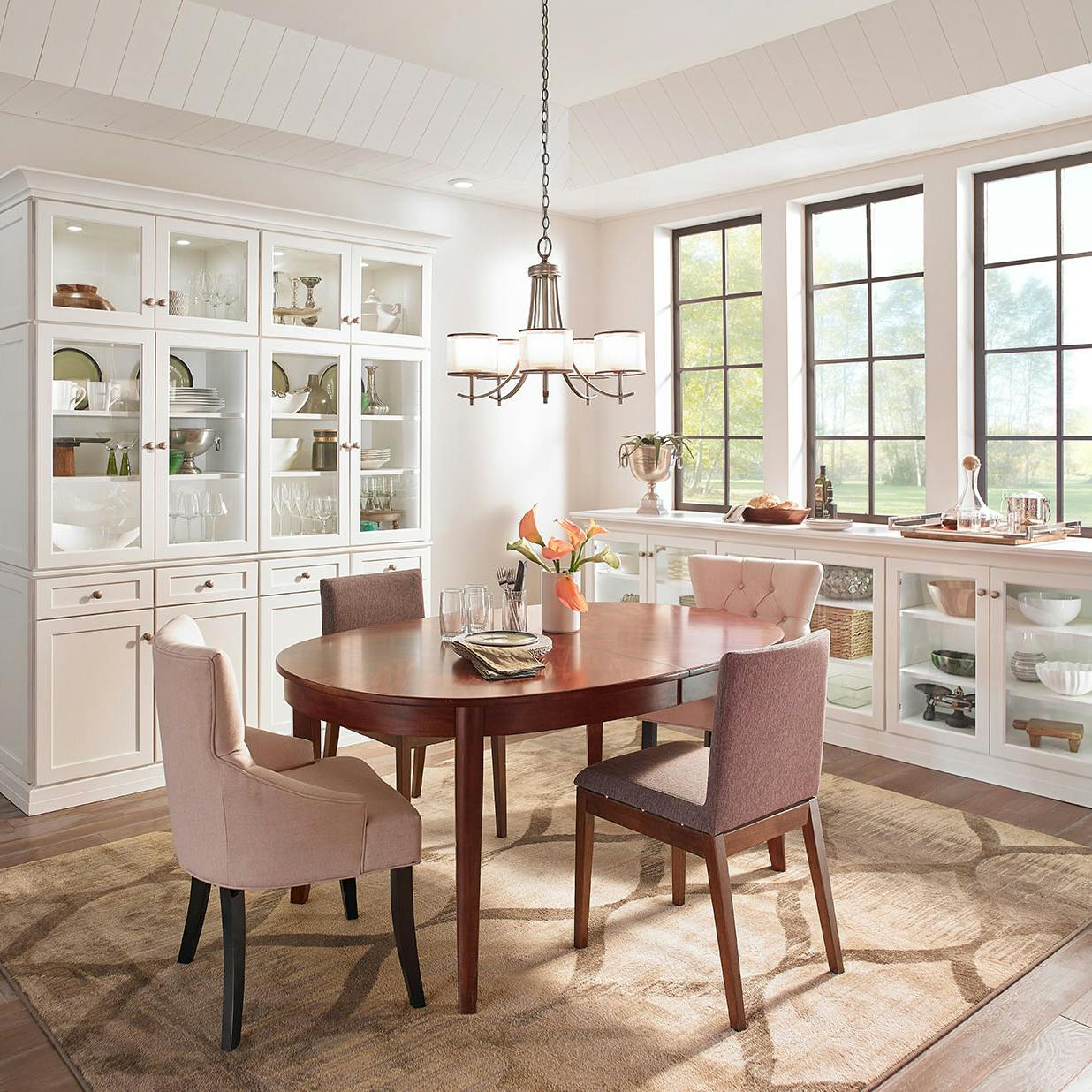 Day time dining room featuring Tallie 43149AP 45449AP