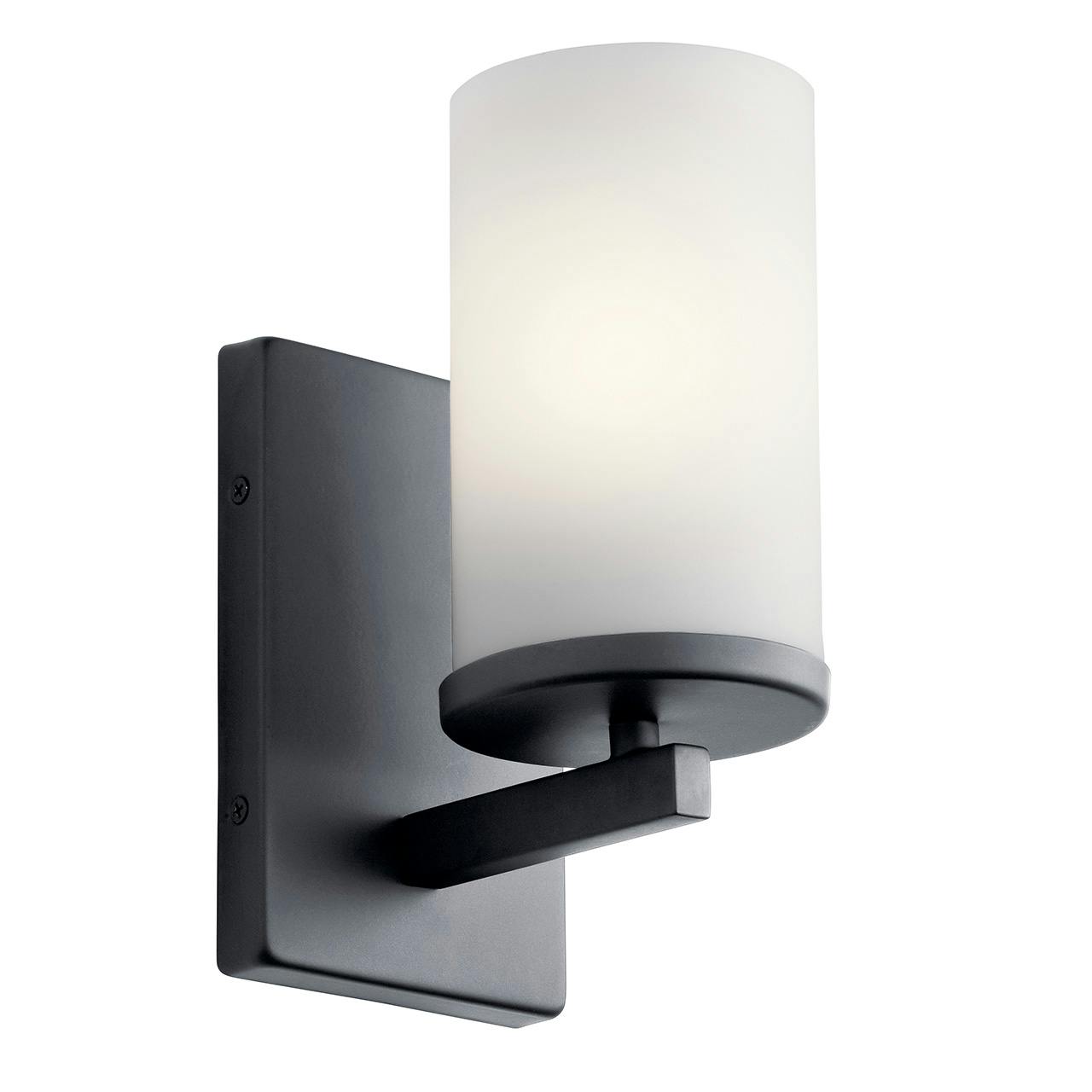 Crosby 1 Light Wall Sconce Black on a white background