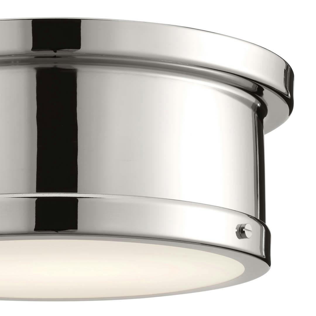Serca 14.25" 2 Light Mount Brushed Natural Brass on a white background