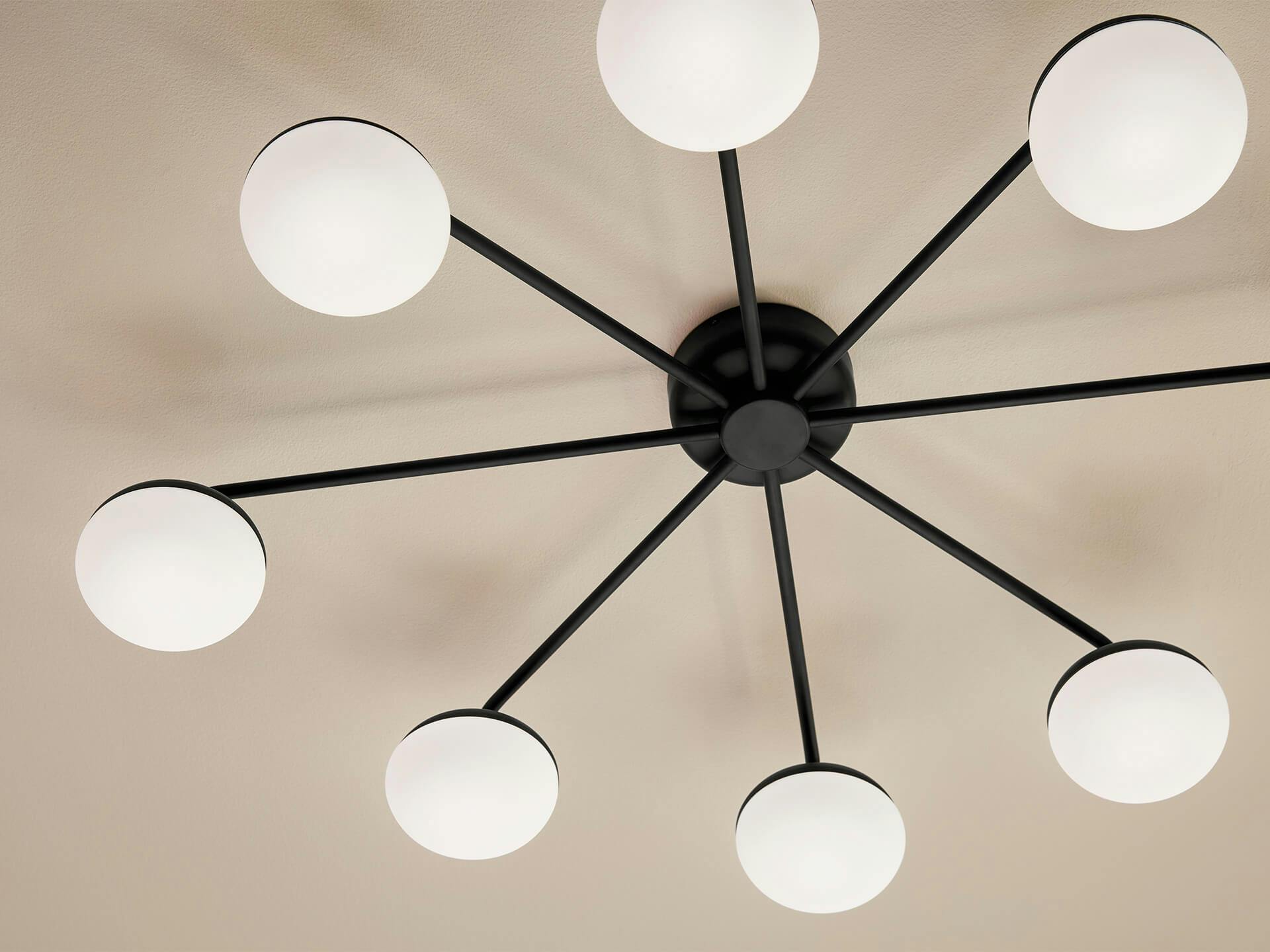 Remy ceiling light in black.