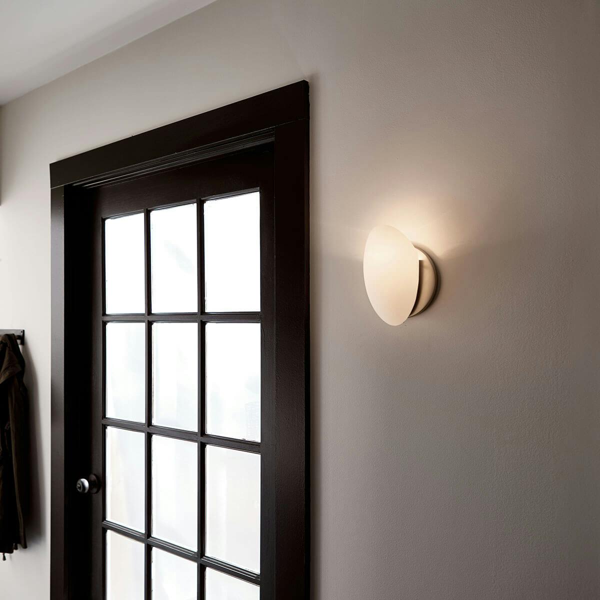 Day time mudroom image featuring Swiss Passport wall sconce 6520NI