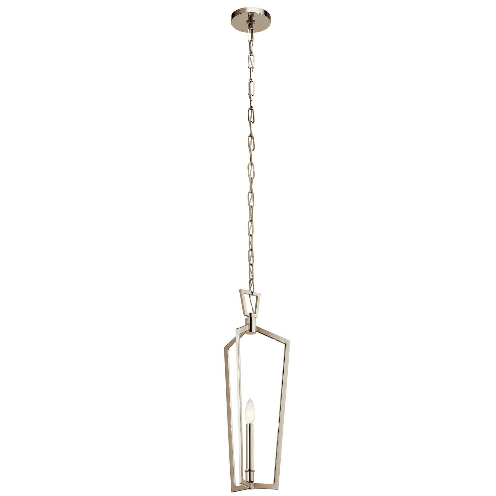 Abbotswell 23.5" Mini Pendant Nickel on a white background