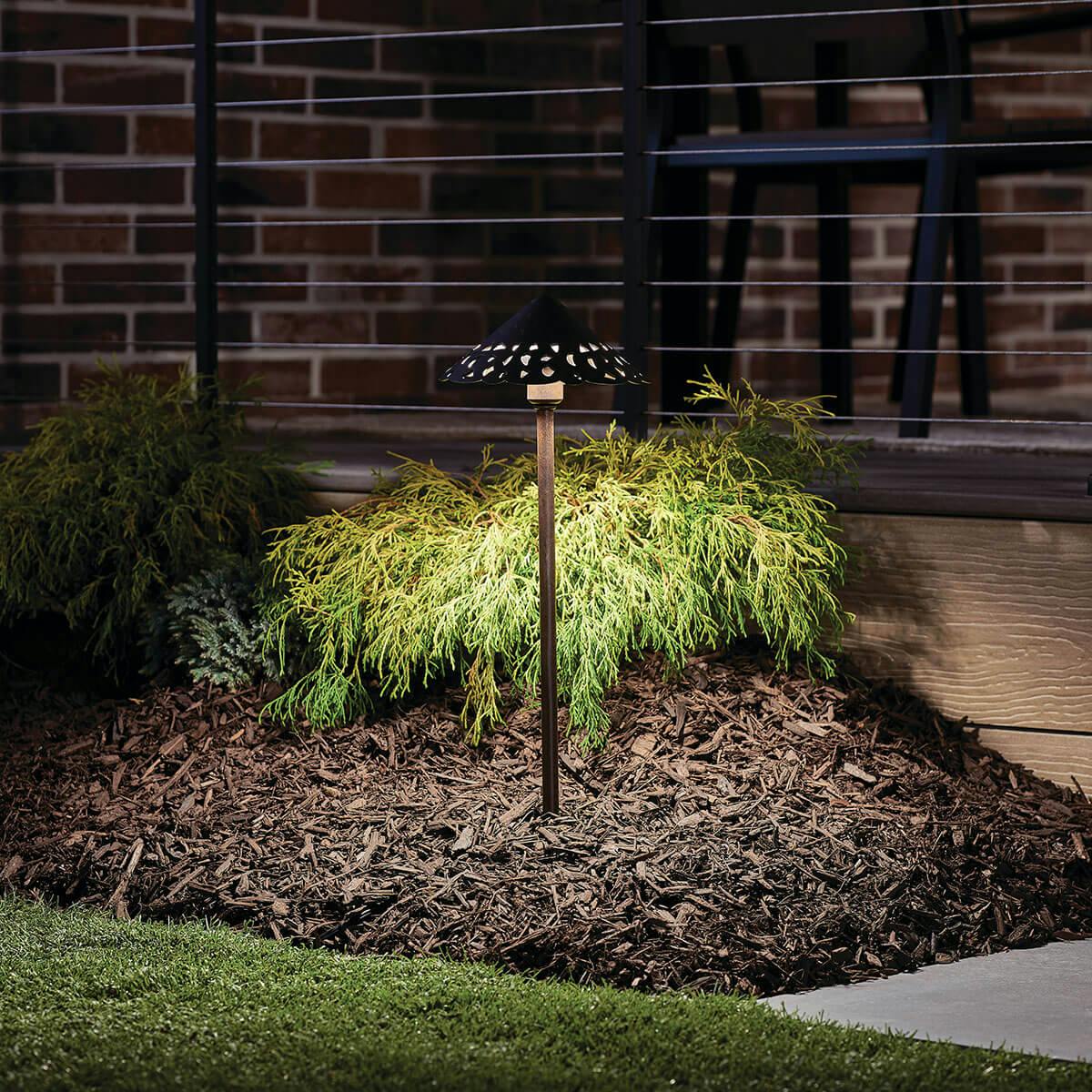 Night time Exterior image featuring Landscape path light 15871TZT