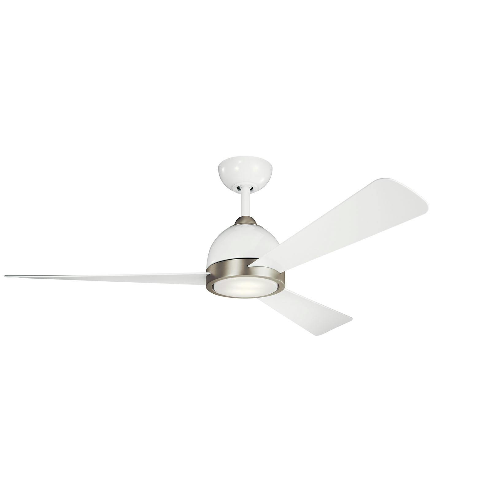 Incus LED 56" Ceiling Fan White finish on a white background