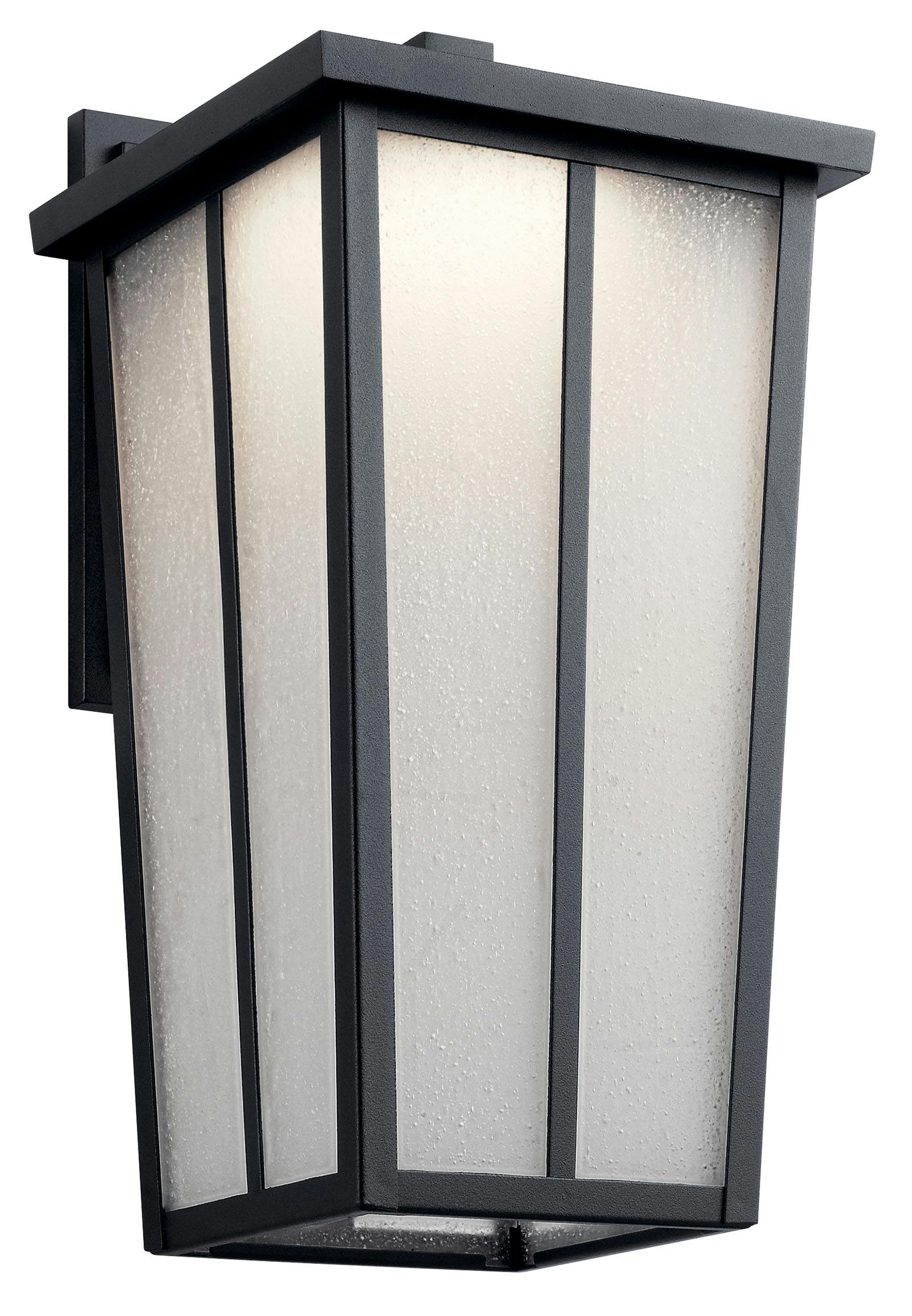 Amber Valley 17.25" LED Wall Light Black on a white background