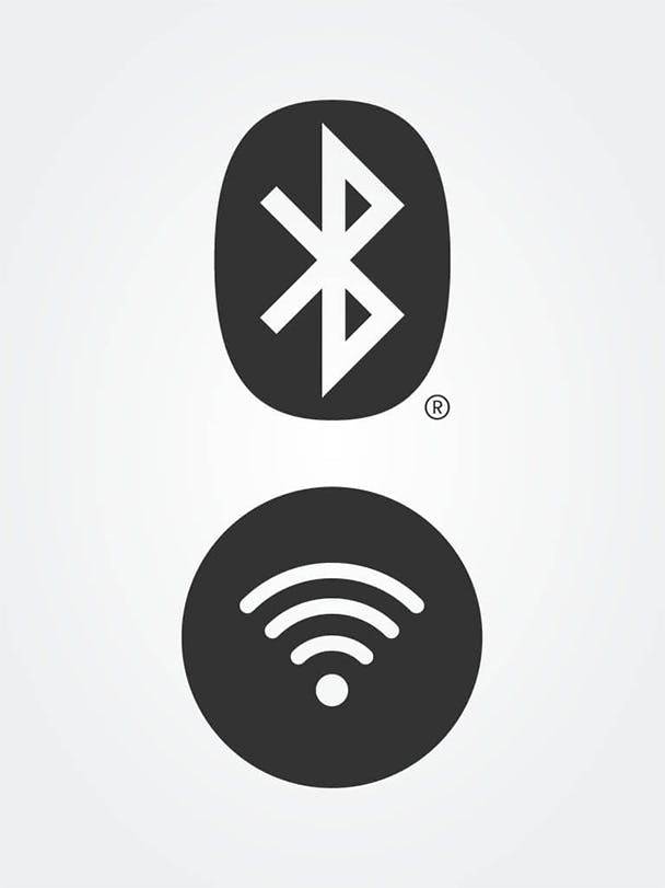 Bluetooth and wifi symbol
