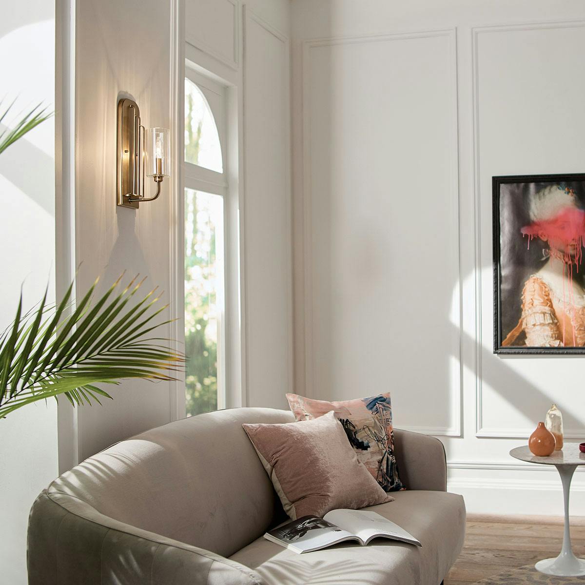 Day Living Room image featuring Kimrose wall sconce 52415BNB
