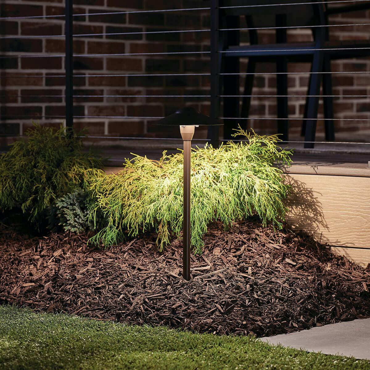 Night time Exterior image featuring Landscape path light 15310AZT