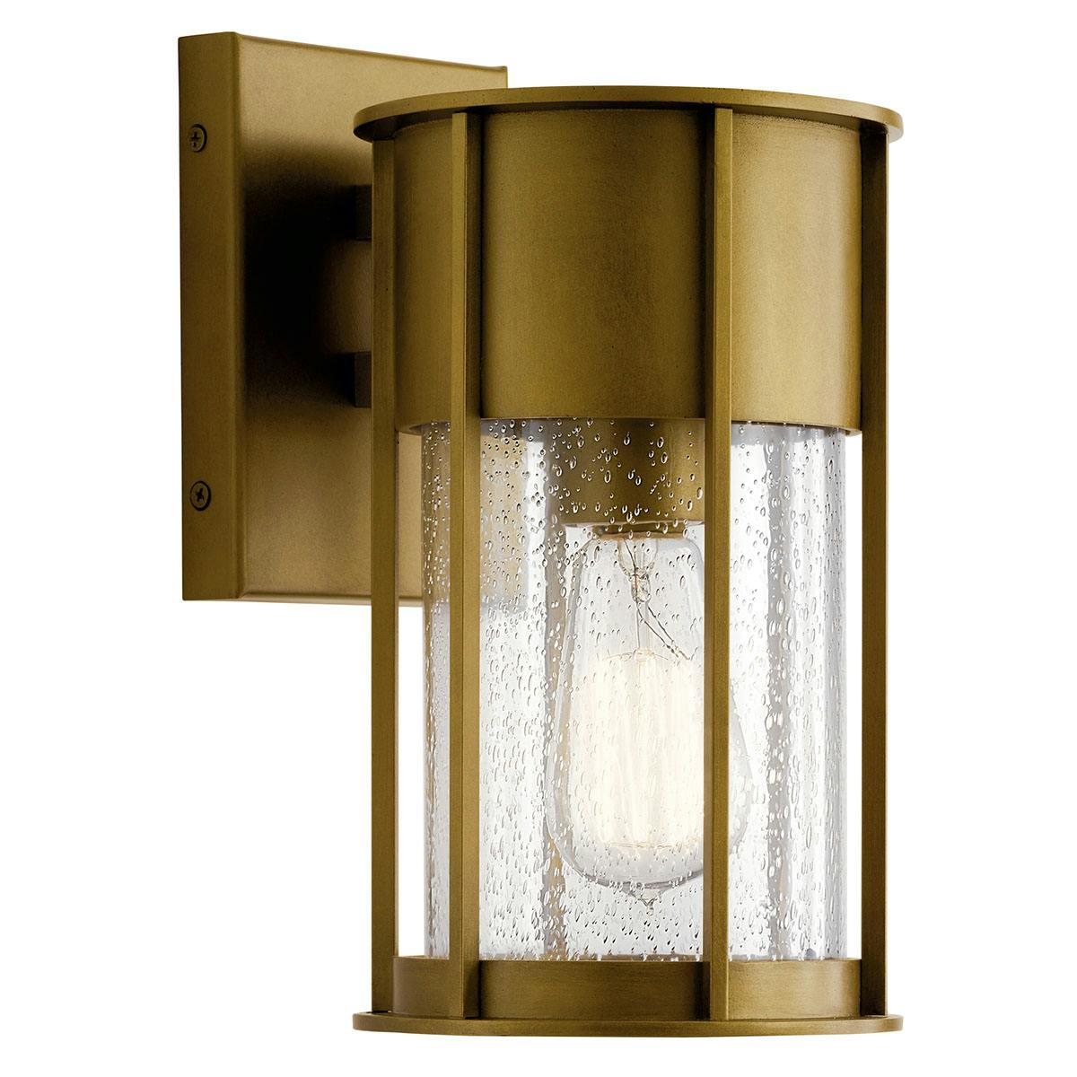 Camillo 11" 1 Light Wall Light Brass on a white background