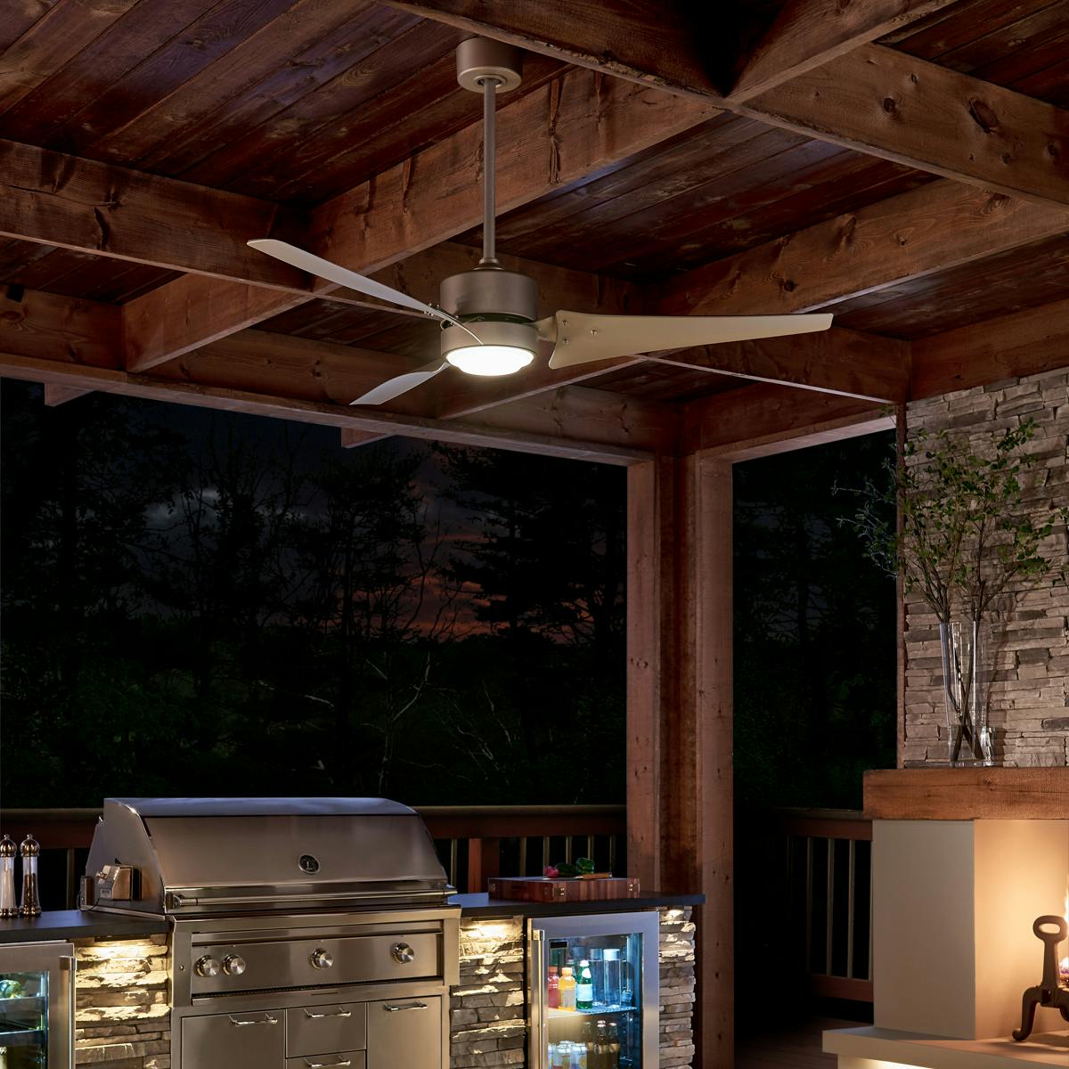 Outdoor living featuring Rana ceiling fan 310155NI